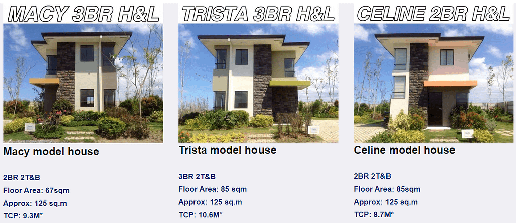 House and lot models in Avida Southdale in Nuvali